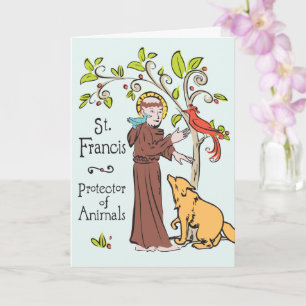 Saint Francis, Protector of Animals Card For Dogs