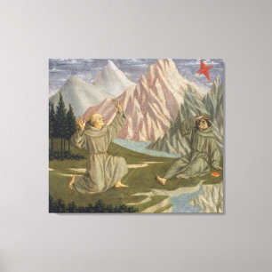 Saint Francis Receiving the Stigmata, c. 1445-50 Canvas Print