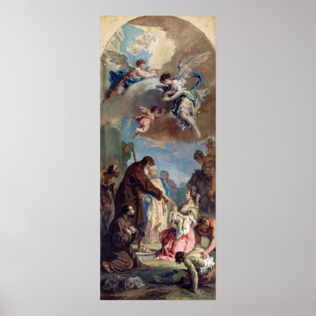 Saint Francis - Sebastiano Ricci Fine Art Poster (Front)