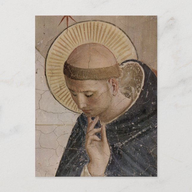Saint Francis with Head Bowed Postcard (Front)