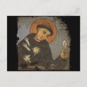 Saint Francis with White Lilies Postcard