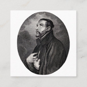 Saint Francis Xavier Apostolic Zeal Art Square Business Card