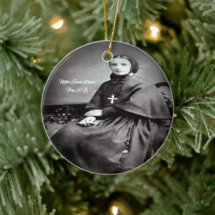 Saint Francis Xavier Cabrini Ceramic Tree Decoration