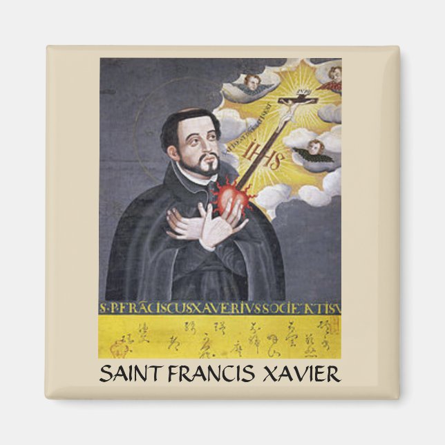 Saint Francis Xavier Portrait Magnet (Front)