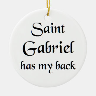 saint gabriel ceramic tree decoration