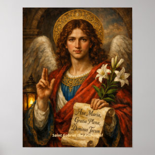 Saint Gabriel the Archangel Art Print