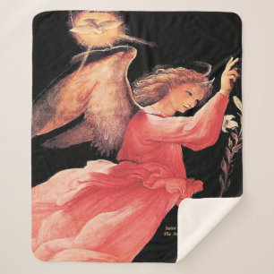 Saint Gabriel the Archangel Sherpa Blanket