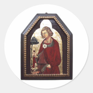 SAINT GALGANO / LEGEND OF THE SWORD IN THE ROCK CLASSIC ROUND STICKER