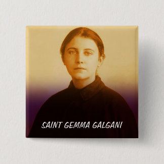 SAINT GEMMA GALGANI 15 CM SQUARE BADGE