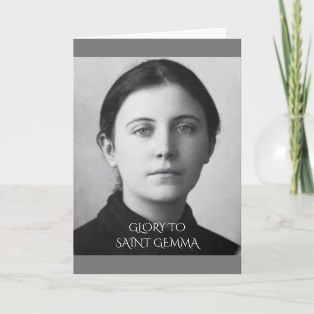 Saint Gemma Galgani Holiday Card (Front)