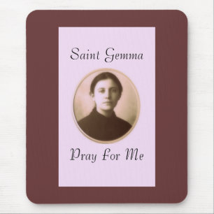SAINT GEMMA PRAY FOR ME MOUSE MAT
