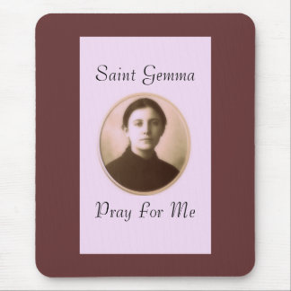 SAINT GEMMA PRAY FOR ME MOUSE MAT