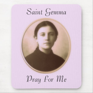 SAINT GEMMA PRAY FOR ME MOUSE MAT