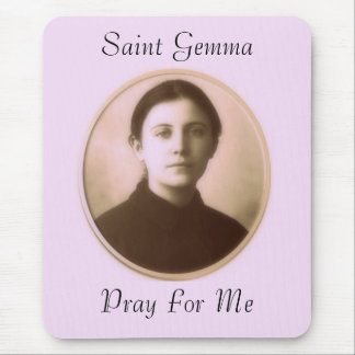 SAINT GEMMA PRAY FOR ME MOUSE MAT