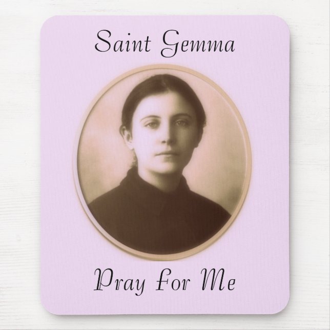 SAINT GEMMA PRAY FOR ME MOUSE MAT (Front)