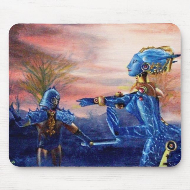 SAINT GEORGE AND ALIEN DRAGON MOUSE MAT (Front)