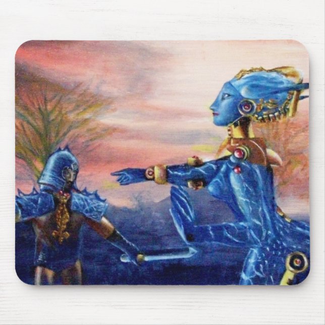 SAINT GEORGE AND ALIEN DRAGON MOUSE MAT (Front)