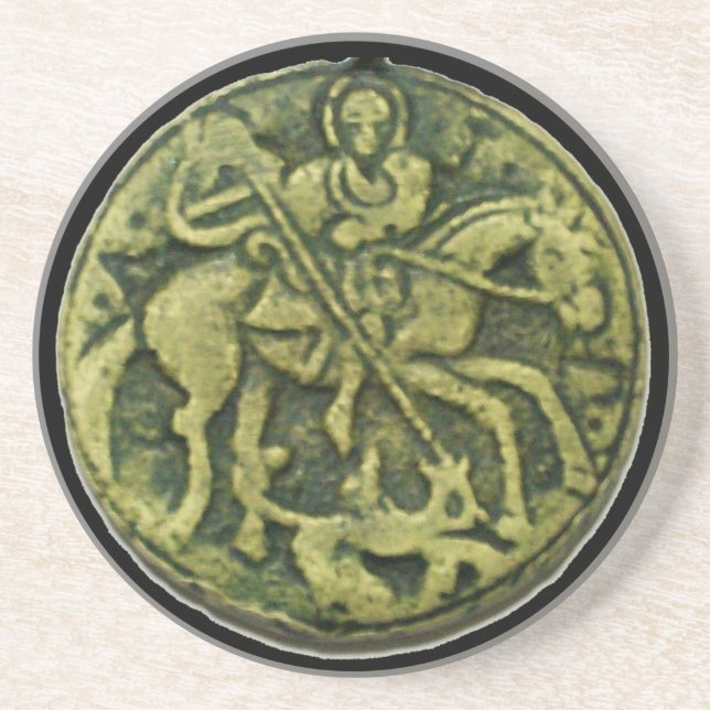 SAINT GEORGE AND DRAGON MEDALLION COASTER (Front)