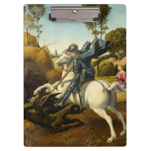 Saint George and the Dragon, 1506 by Raphael Clipboard