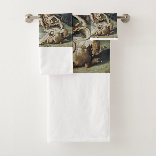 Saint George and the Dragon Great Martyr  Bath Towel Set (Insitu)