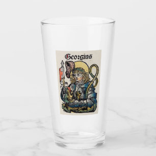 Saint George and the Dragon Great Martyr  Glass