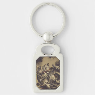 Saint George and the Dragon Great Martyr Key Ring