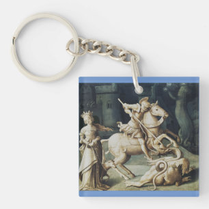 Saint George and the Dragon Great Martyr Key Ring