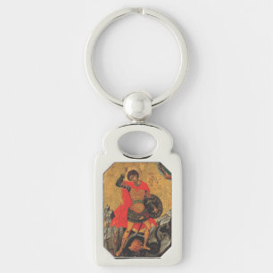 Saint George and the Dragon Great Martyr Key Ring