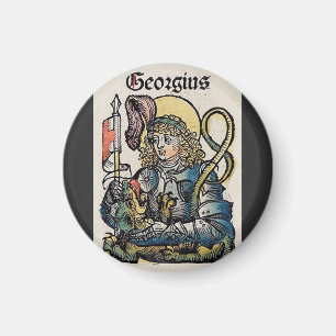 Saint George and the Dragon Great Martyr  Magnet