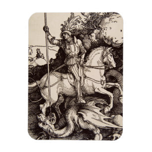 Saint George and the Dragon Great Martyr Magnet