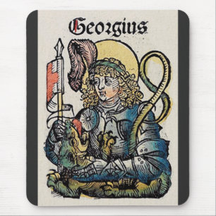 Saint George and the Dragon Great Martyr  Mouse Mat