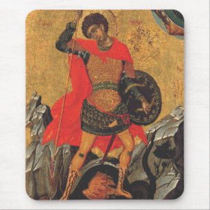 Saint George and the Dragon Great Martyr Mouse Mat