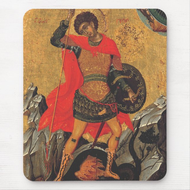 Saint George and the Dragon Great Martyr Mouse Mat (Front)