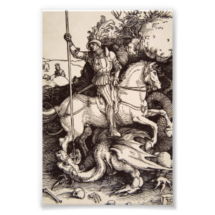 Saint George and the Dragon Great Martyr Photo Print