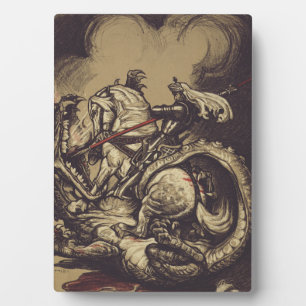 Saint George and the Dragon Great Martyr  Plaque