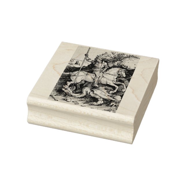 Saint George and the Dragon Great Martyr  Rubber Stamp (Stamp)