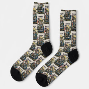 Saint George and the Dragon Great Martyr Socks