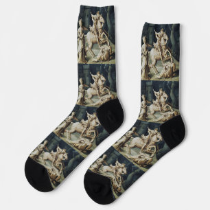 Saint George and the Dragon Great Martyr  Socks