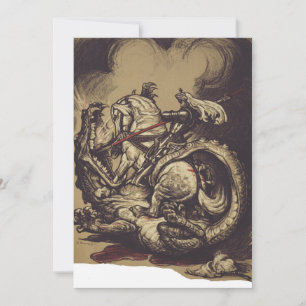 Saint George and the Dragon Great Martyr Thank You Card