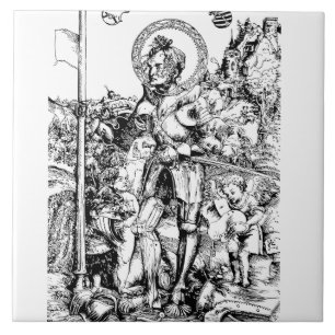 Saint George and the Dragon Great Martyr Tile