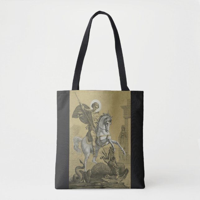 Saint George and the Dragon Great Martyr  Tote Bag (Front)
