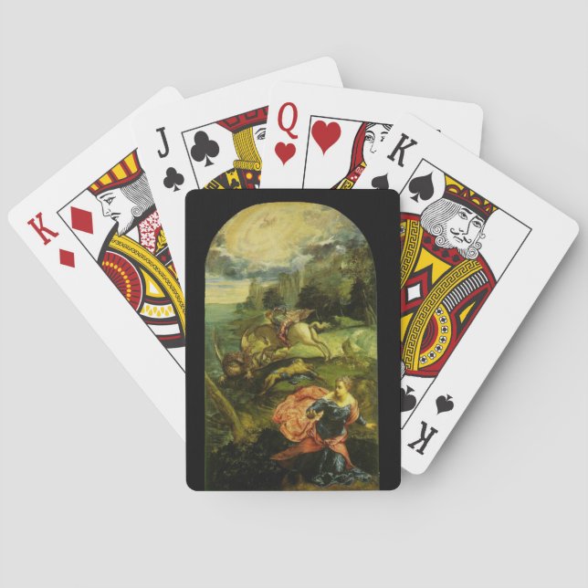 SAINT GEORGE AND THE DRAGON PLAYING CARDS (Back)
