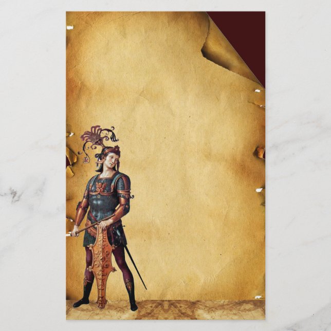 SAINT GEORGE  ANTIQUE PARCHMENT STATIONERY (Front)