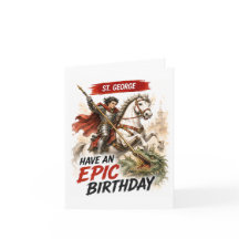 Saint George Birthday Card