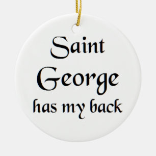 saint george ceramic tree decoration