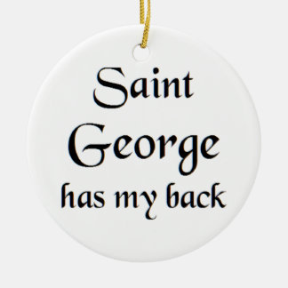 saint george ceramic tree decoration