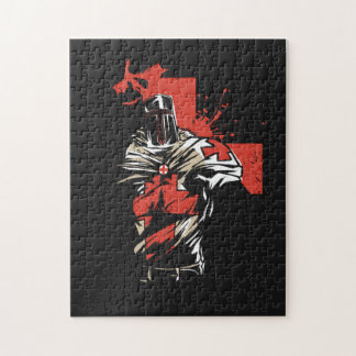 Saint George Christian Crusader Red Cross Jigsaw Puzzle