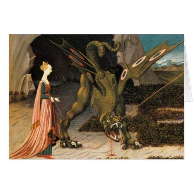 Saint George, Dragon and Princess (Front Horizontal)