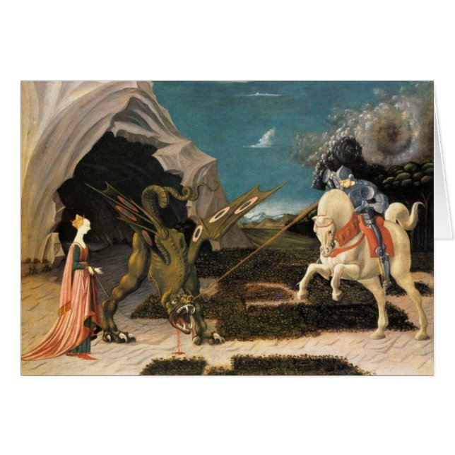 Saint George, Dragon and Princess (Front Horizontal)