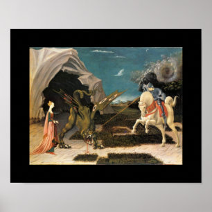 SAINT GEORGE, DRAGON AND PRINCESS POSTER